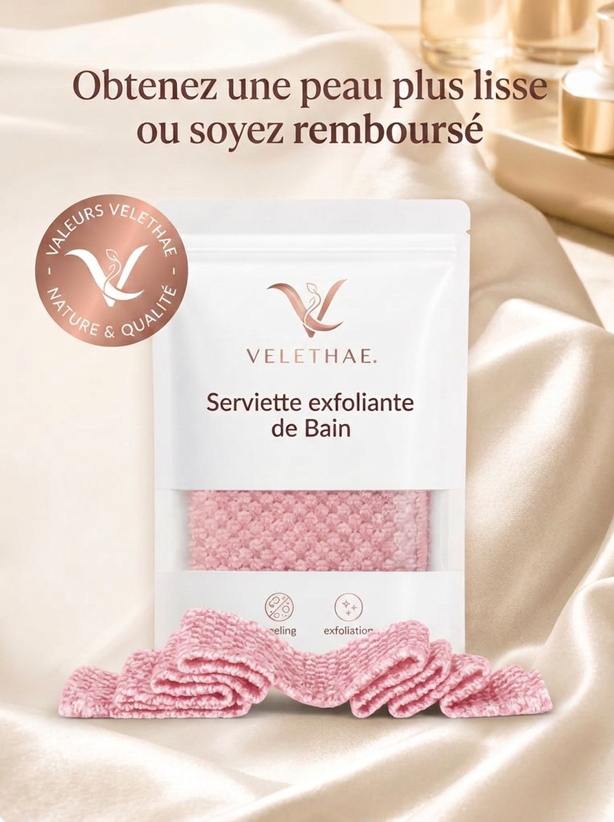 Serviette de douche exfoliante Velethae